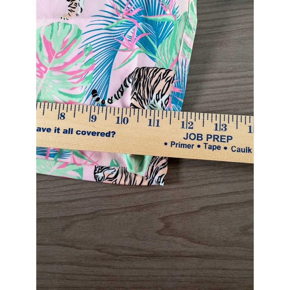 Dolfin Men's Uglies‎ 8" Boardy Swim Shorts Pink Tiger Palm Tree Size M NWT - Picture 6 of 10